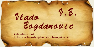Vlado Bogdanović vizit kartica